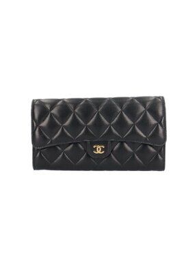 Chanel Classic Long Flap Wallet Quilted Lambskin